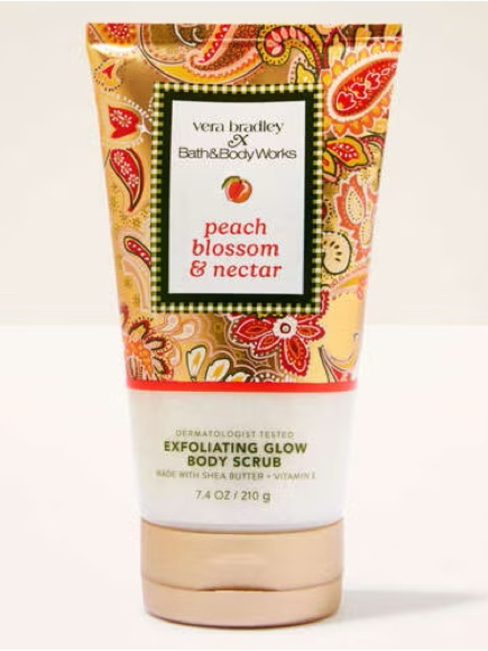 Vera Bradley x Bath & Body Works Peach Blossom & Nectar Body Scrub NWT